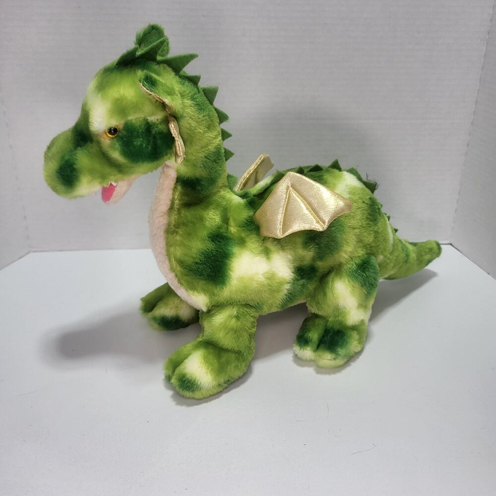 Vollenth The Green Dragon Stuffed Dinosaur Toy 18" Aurora Ferocious Dinos - Picture 7 of 10